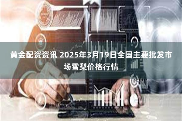 黄金配资资讯 2025年3月19日全国主要批发市场雪梨价格行情